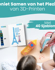 3D-pen tegnebog XXL - 40 skabeloner